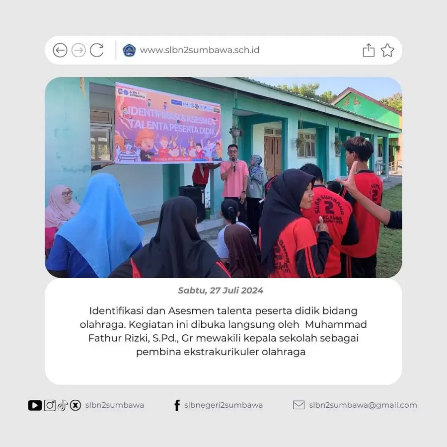Identifikasi dan Assesment Talenta Peserta Didik SLB Negeri 2 Sumbawa