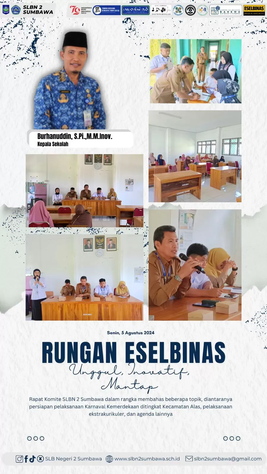 SLB Negeri 2 Sumbawa Gelar Rapat Komite Sekolah Dalam Rangka Persiapan HUT RI ke-79 