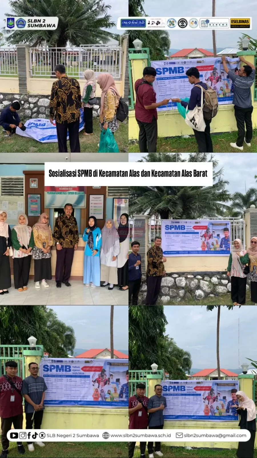 Sosialisasi  Penerimaan Murid Baru di Kecamatan Alas dan Alas Barat