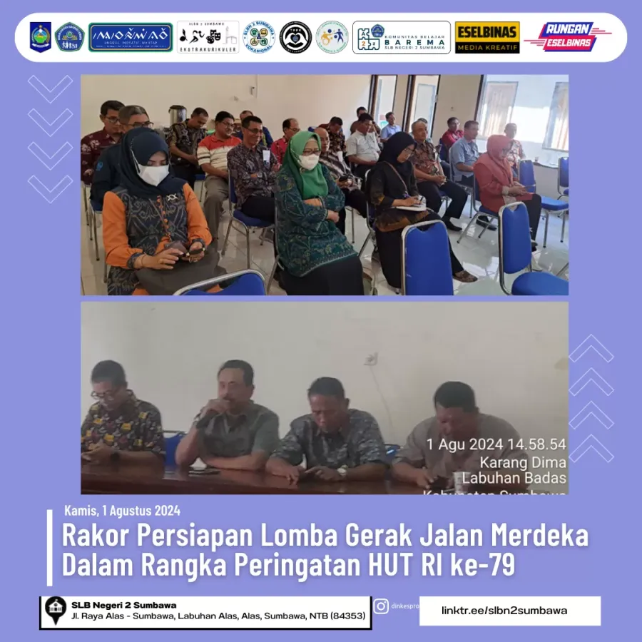 Rakor Persiapan Lomba Gerak Jalan Merdeka Dalam Rangka Peringatan HUT RI ke-79
