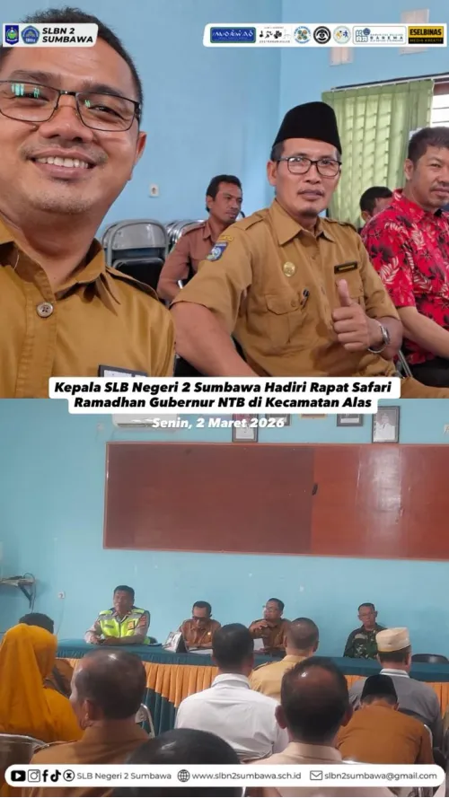 Kepala SLBN 2 Sumbawa Hadiri Rapat Safari Ramadhan Gubernur NTB di Kecamatan Alas