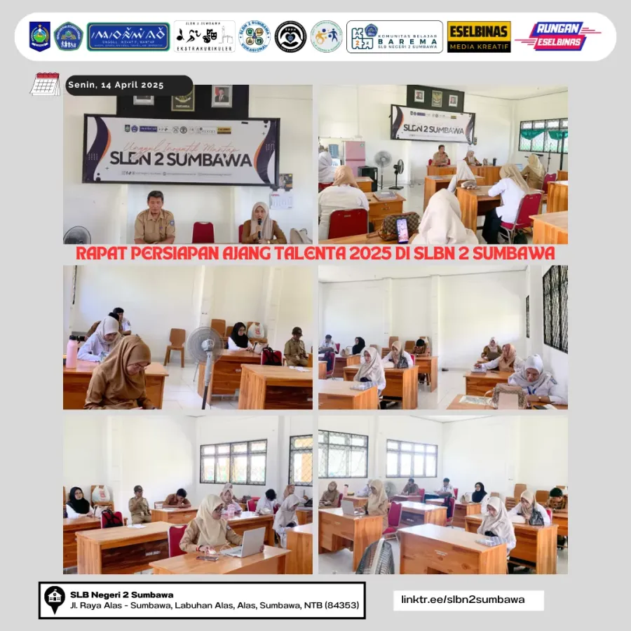 Rapat Persiapan Ajang Talenta 2025 di SLBN 2 Sumbawa