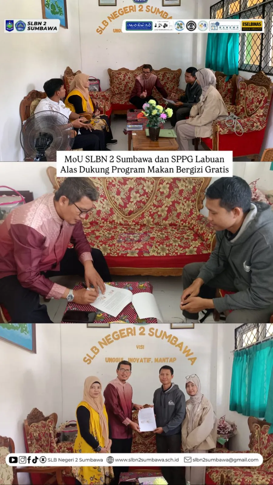 MoU SLBN 2 Sumbawa dan SPPG Labuan Alas Dukung Program Makan Bergizi Gratis