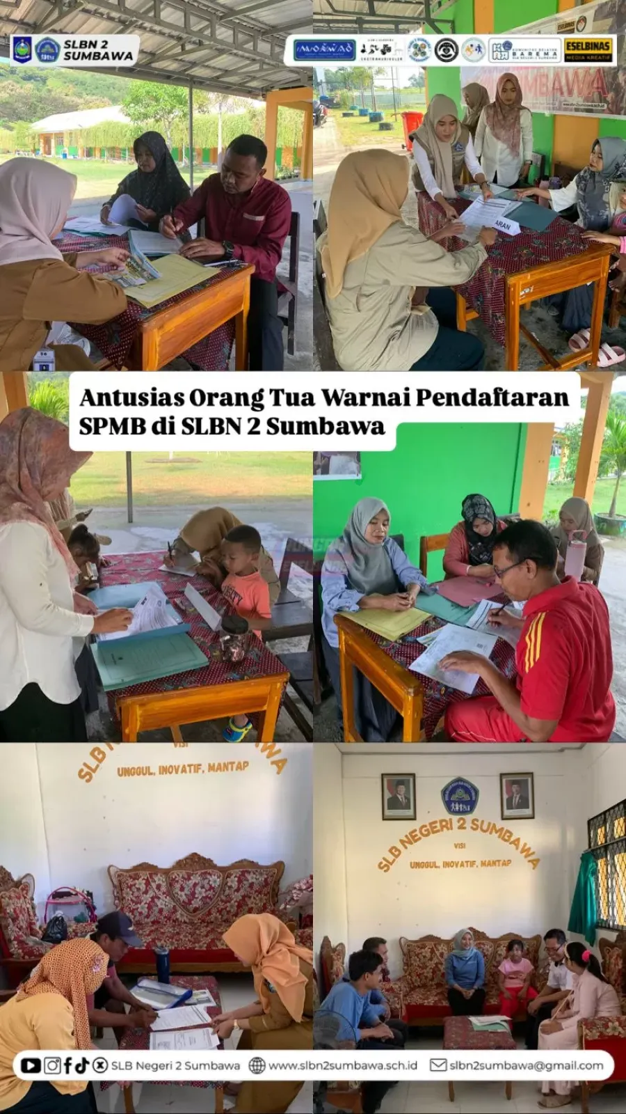 Antusias Orang Tua Warnai Pendaftaran SPMB di SLBN 2 Sumbawa