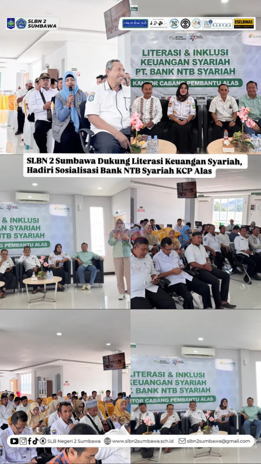 SLBN 2 Sumbawa Dukung Literasi Keuangan Syariah, Hadiri Sosialisasi Bank NTB Syariah KCP Alas