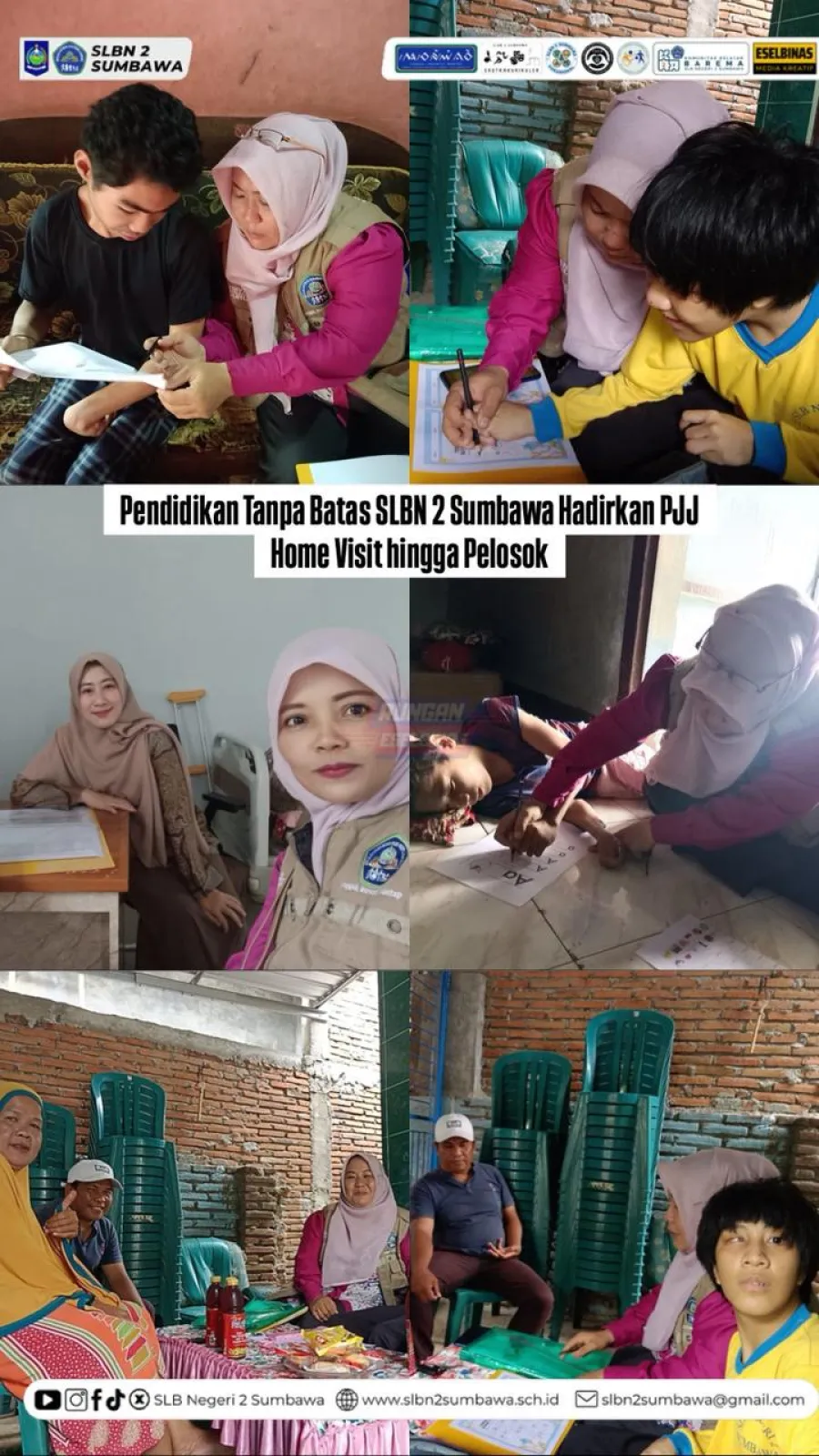 Pendidikan Tanpa Batas SLBN 2 Sumbawa Hadirkan PJJ Home Visit Hingga Pelosok