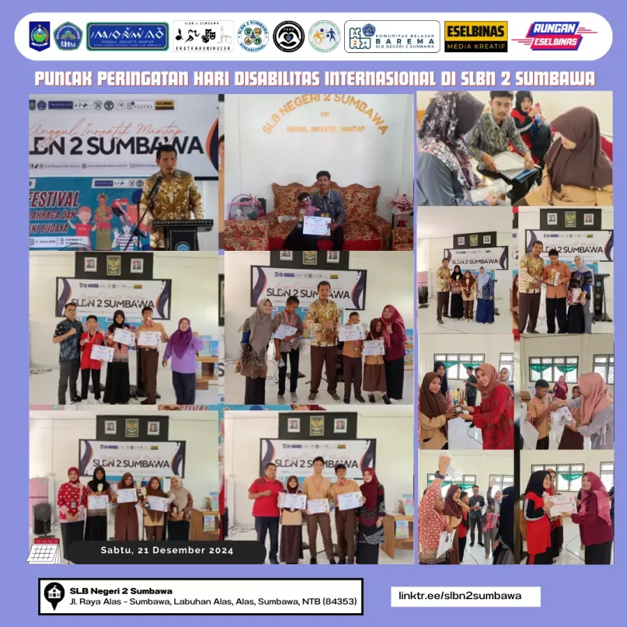 Puncak Peringatan Hari Disabilitas Internasional di SLBN 2 Sumbawa
