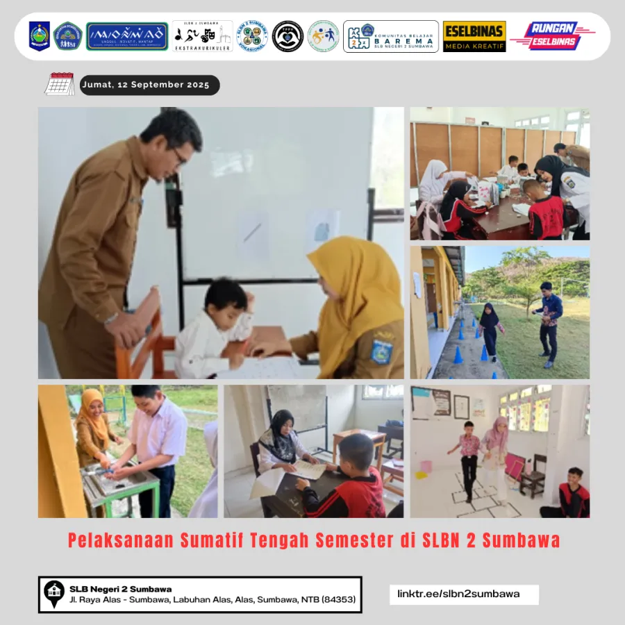 Pelaksanaan Sumatif Tengah Semester di SLB Negeri 2 Sumbawa