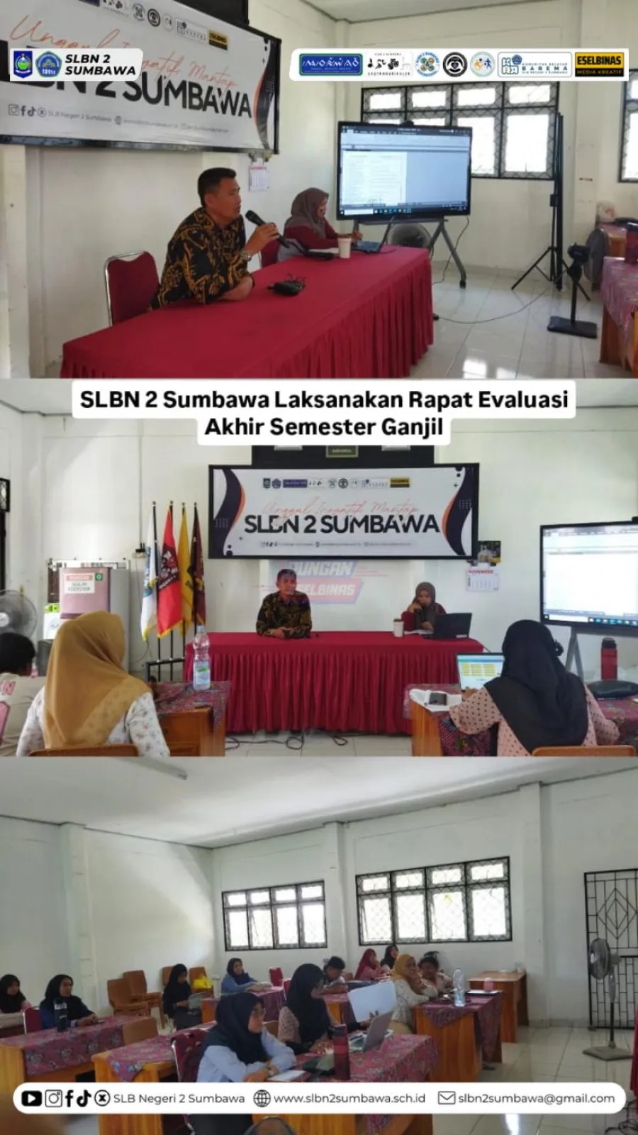 SLB Negeri 2 Sumbawa Laksanakan Rapat Evaluasi Akhir Semester Ganjil