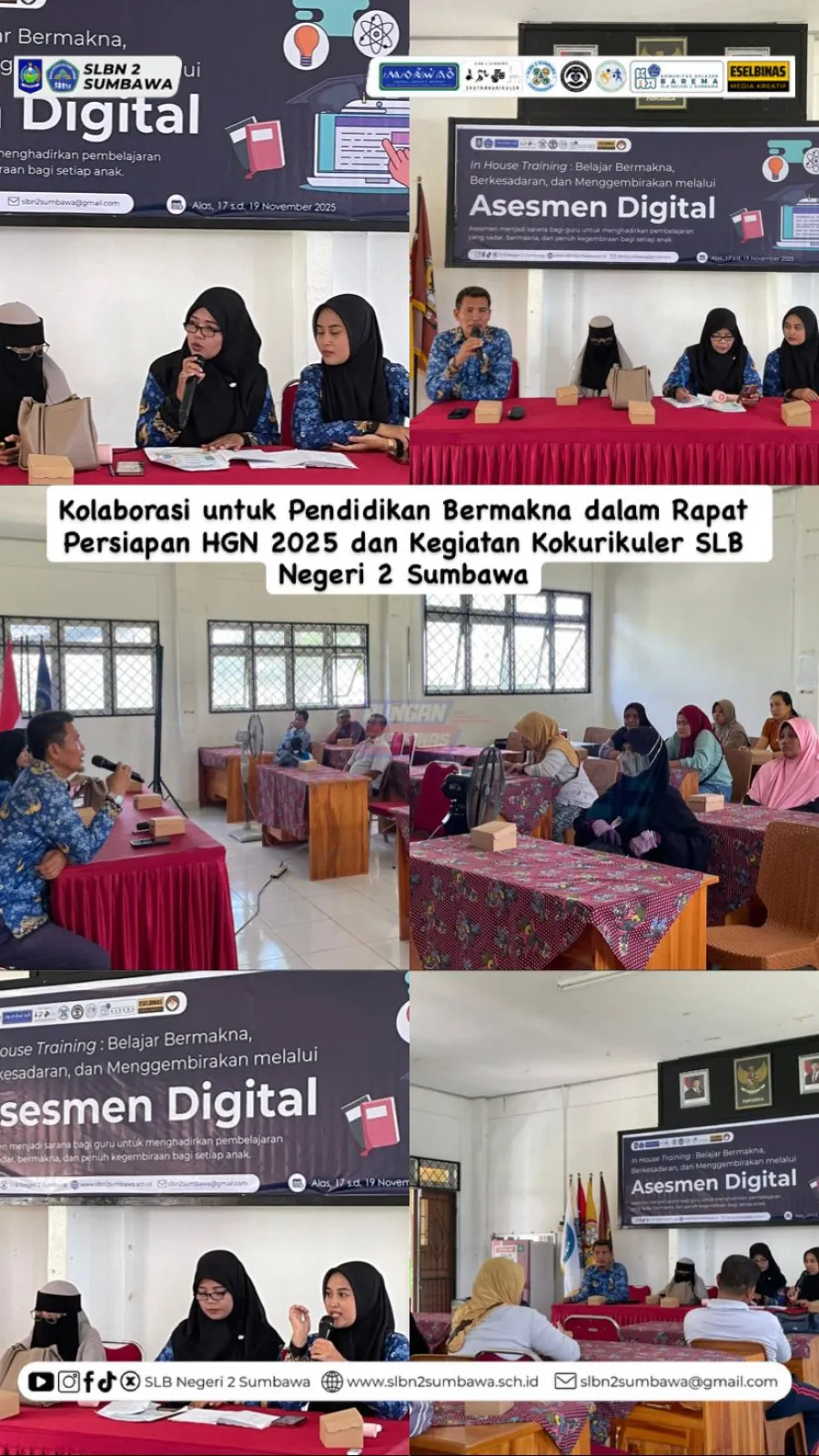 Kolaborasi untuk Pendidikan Bermakna dalam Rapat Persiapan HGN 2025 dan Kegiatan Kokurikuler SLB Negeri 2 Sumbawa