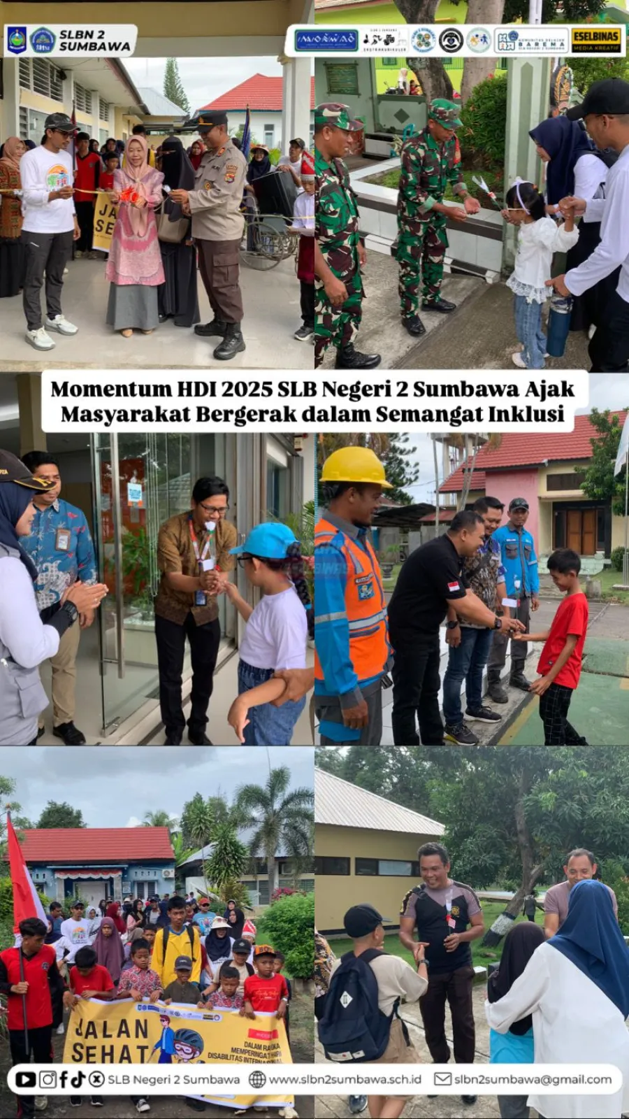 Momentum HDI 2025 SLB Negeri 2 Sumbawa Ajak Masyarakat Bergerak dalam Semangat Inklusi