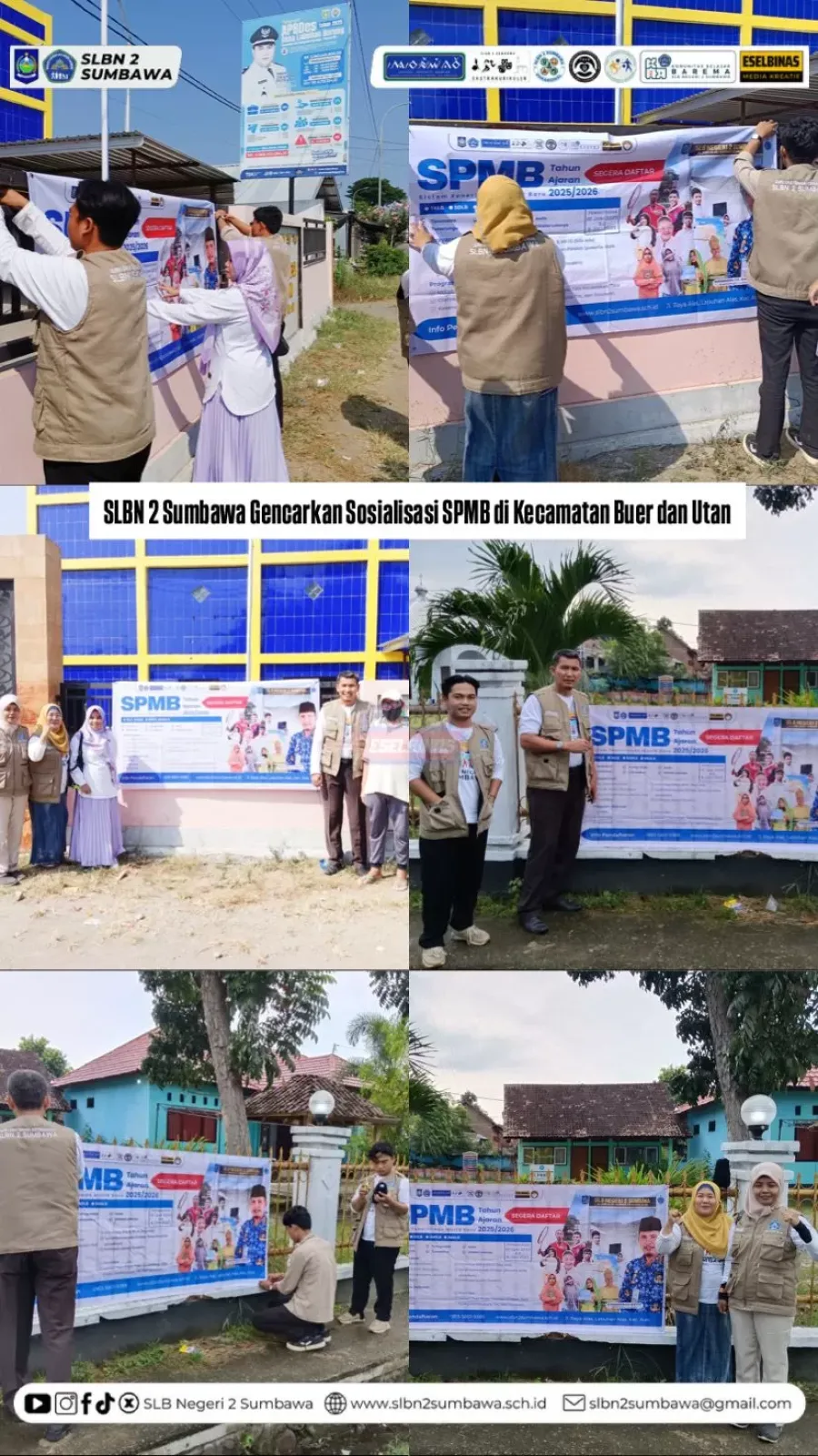 SLBN 2 Sumbawa Lakukan Sosialisasi SPMB di Kecamatan Buer dan Utan