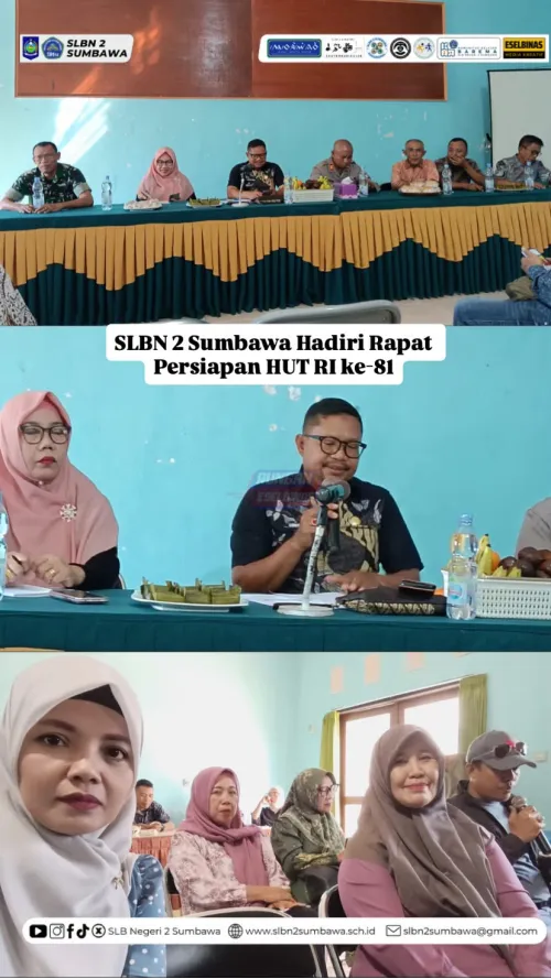 SLBN 2 Sumbawa Hadiri Rapat Persiapan HUT RI ke-81