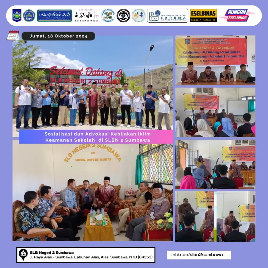 Sosialisasi dan Advokasi Kebijakan Iklim Keamanan Sekolah  di SLBN 2 Sumbawa