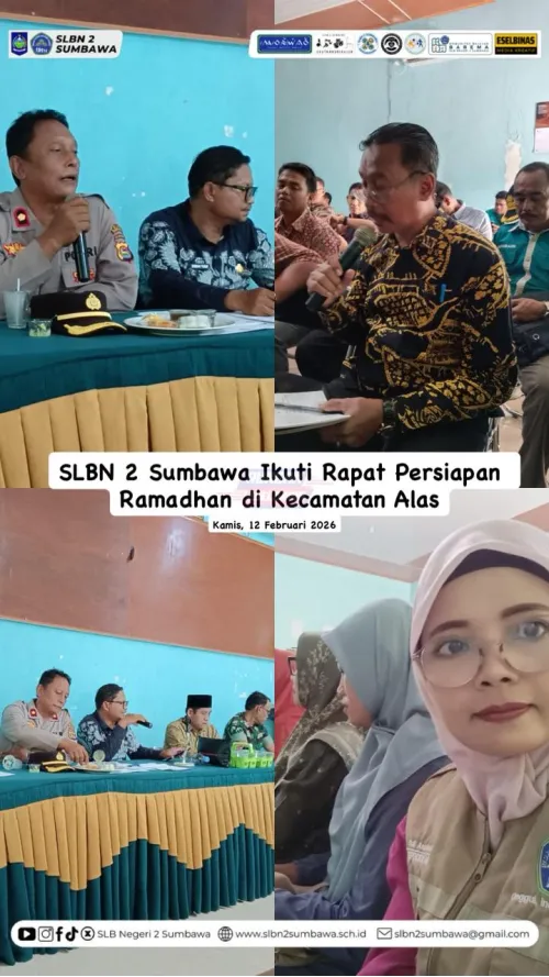 SLB Negeri 2 Sumbawa Ikuti Rapat Persiapan Ramadhan di Kecamatan Alas