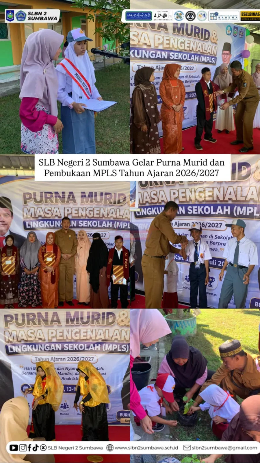SLB Negeri 2 Sumbawa Gelar Purna Murid dan Pembukaan MPLS Tahun Ajaran 2026/2027