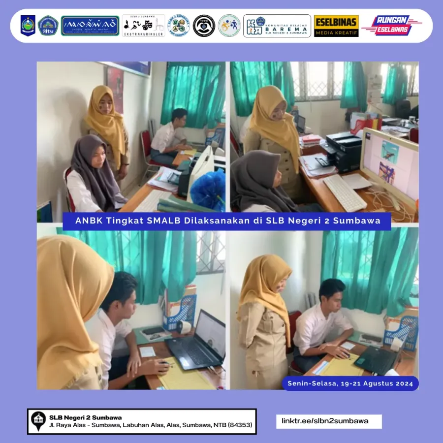 ANBK Tingkat SMALB Dilaksanakan di SLB Negeri 2 Sumbawa