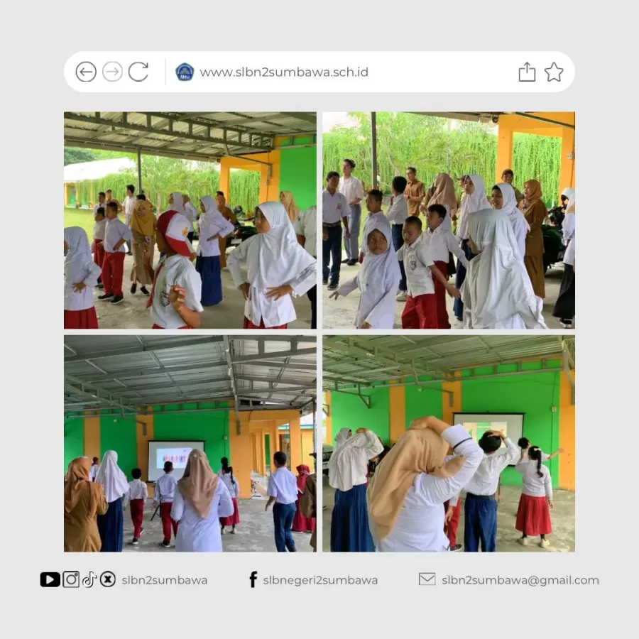 Senam Perdana Senam Anak Indonesia Hebat di SLBN 2 Sumbawa