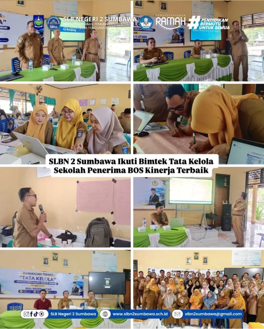 SLB Negeri 2 Sumbawa Ikuti Bimtek Tata Kelola Sekolah Penerima BOS Kinerja Terbaik