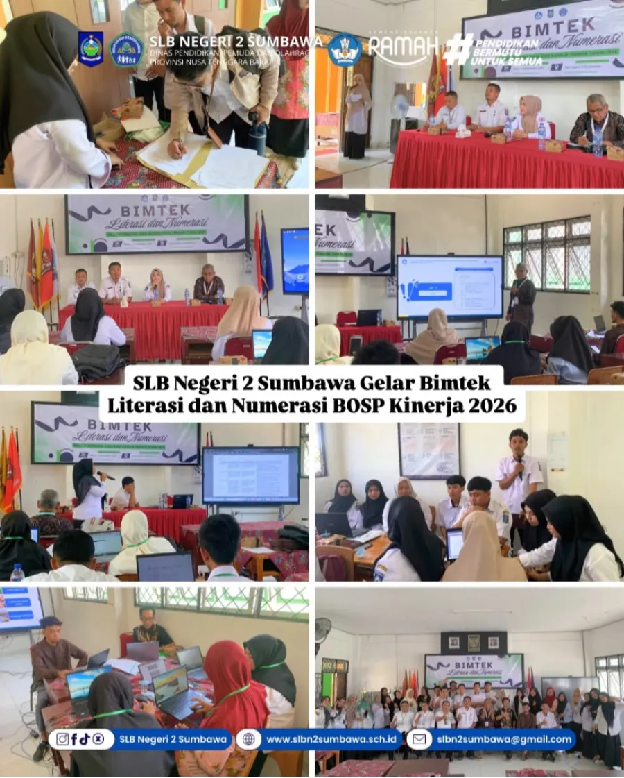 SLB Negeri 2 Sumbawa Gelar Bimtek Literasi dan Numerasi BOSP Kinerja 2026