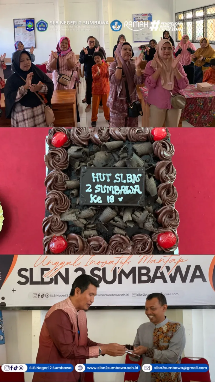 SLB Negeri 2 Sumbawa Peringati HUT ke-18 dengan Penuh Kebersamaan