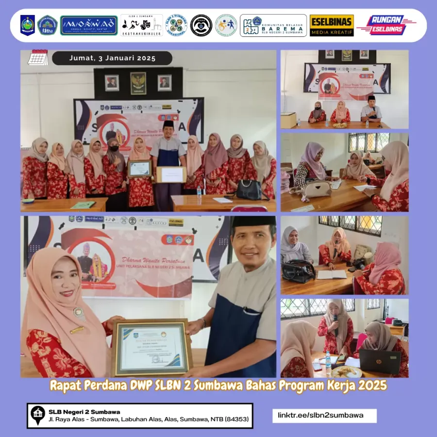 Rapat Perdana DWP SLBN 2 Sumbawa Bahas Program Kerja 2025