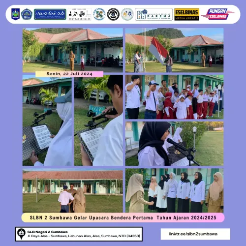 SLBN 2 Sumbawa Gelar Upacara Bendera Pertama Tahun Ajaran 2024/2025