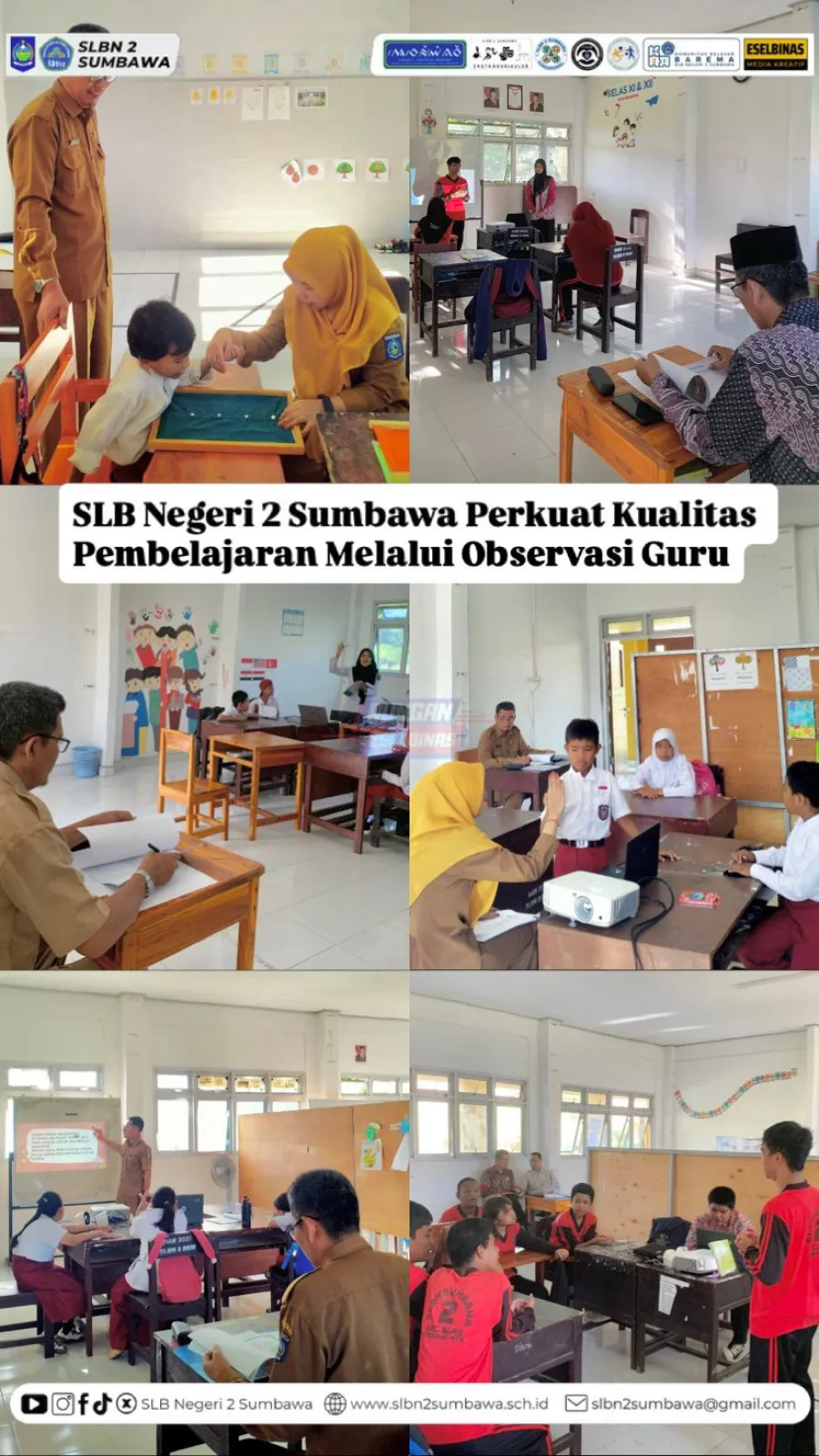 SLB Negeri 2 Sumbawa Perkuat Kualitas Pembelajaran Melalui Observasi Guru 