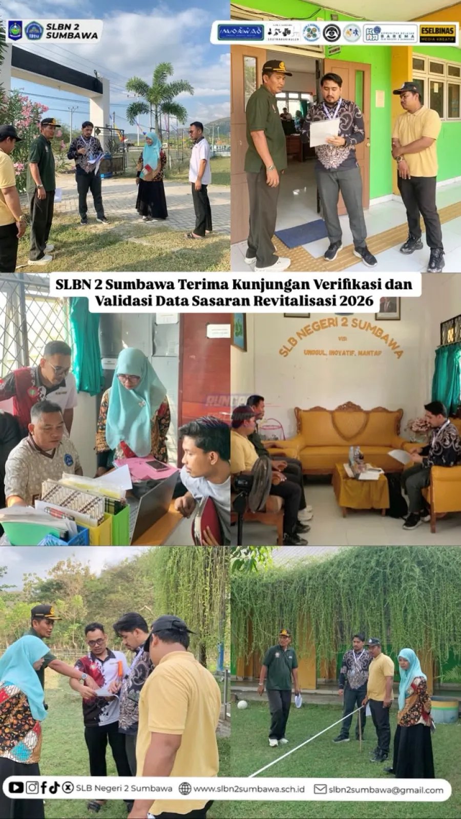 SLB Negeri 2 Sumbawa Terima Kunjungan Verifikasi dan Validasi Data Sasaran Revitalisasi 2026