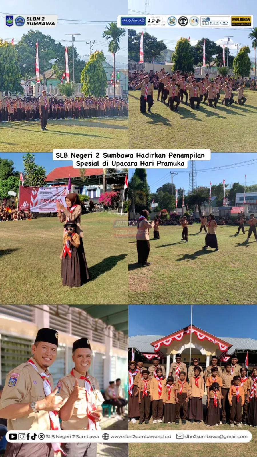 SLB Negeri 2 Sumbawa Hadirkan Penampilan Spesial di Upacara Hari Pramuka