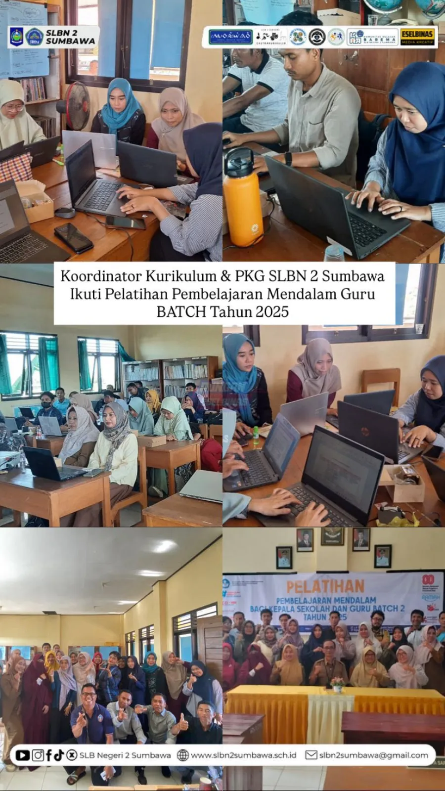 Koordinator Kurikulum dan PKG SLBN 2 Sumbawa Ikut Pelatihan Pembelajaran Mendalam Guru 2025