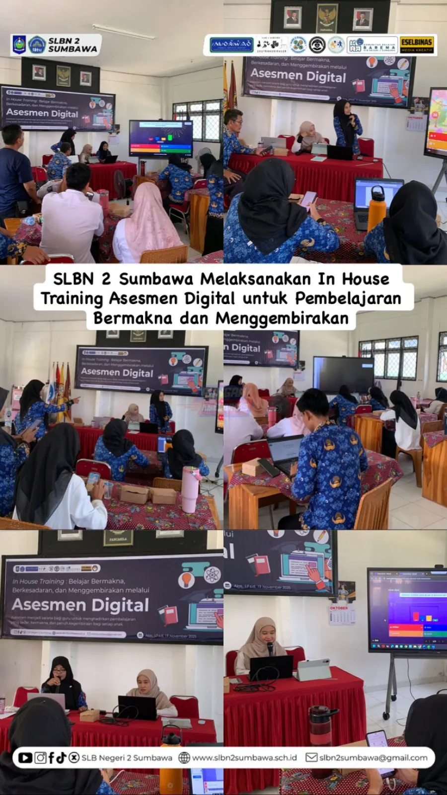 SLBN 2 Sumbawa Melaksanakan In House Training Asesmen Digital untuk Pembelajaran Bermakna dan Menggembirakan