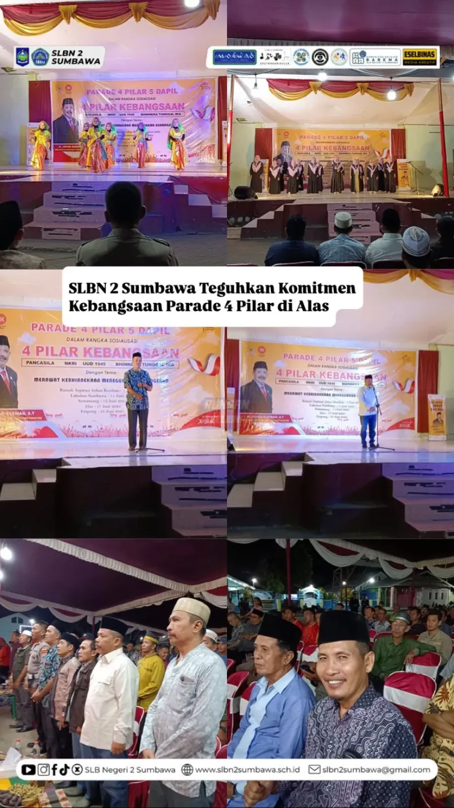 SLBN 2 Sumbawa Teguhkan Komitmen Kebangsaan Parade 4 Pilar di Alas