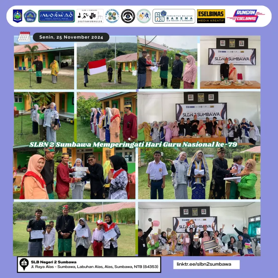 SLB Negeri 2 Sumbawa Memperingati Hari Guru Nasional ke-79