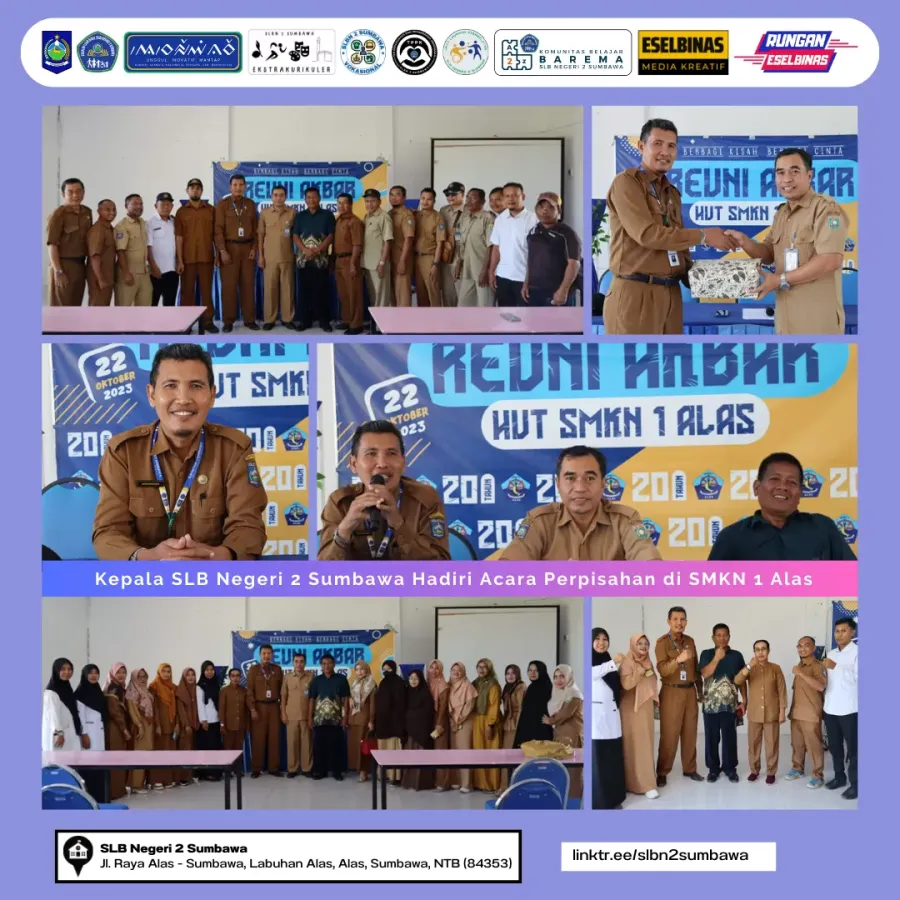 Kepala SLB Negeri 2 Sumbawa Hadiri Acara Perpisahan di SMKN 1 Alas