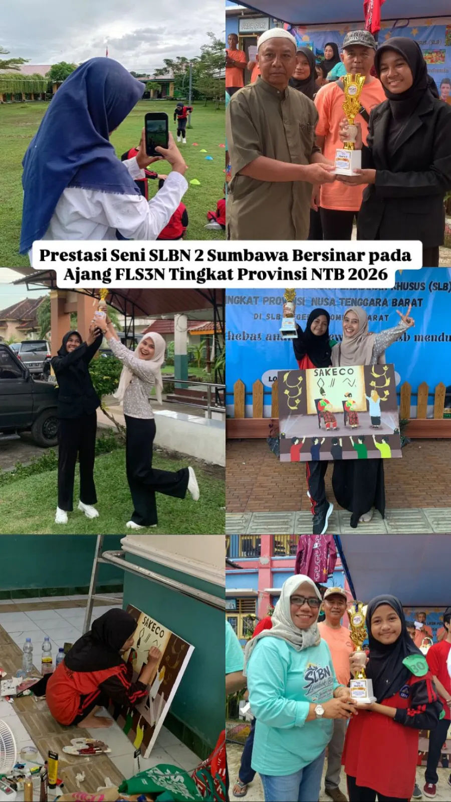 Prestasi Seni SLBN 2 Sumbawa Bersinar pada Ajang FLS3N Tingkat Provinsi NTB 2026