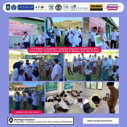 SLB Negeri 2 Sumbawa Lanjutkan Kegiatan Identifikasi dan Assessment Talenta Peserta Didik di Bidang Seni dan Budaya