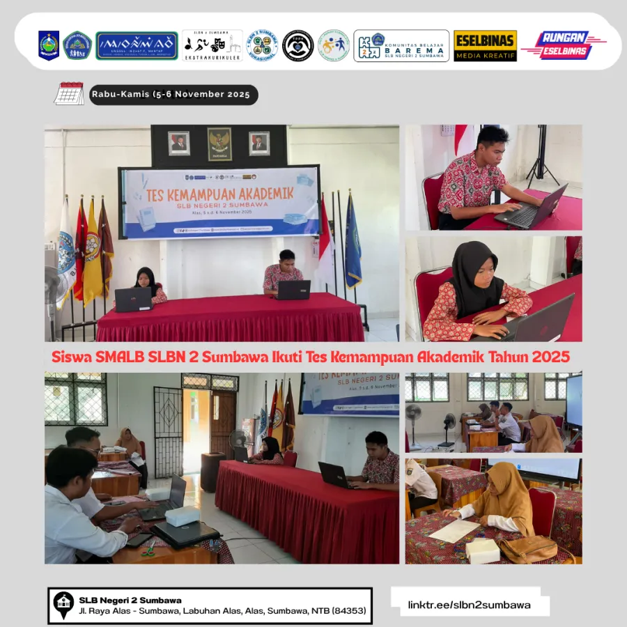 Siswa SMALB SLB Negeri 2 Sumbawa Ikuti Tes Kemampuan Akademik Tahun 2025