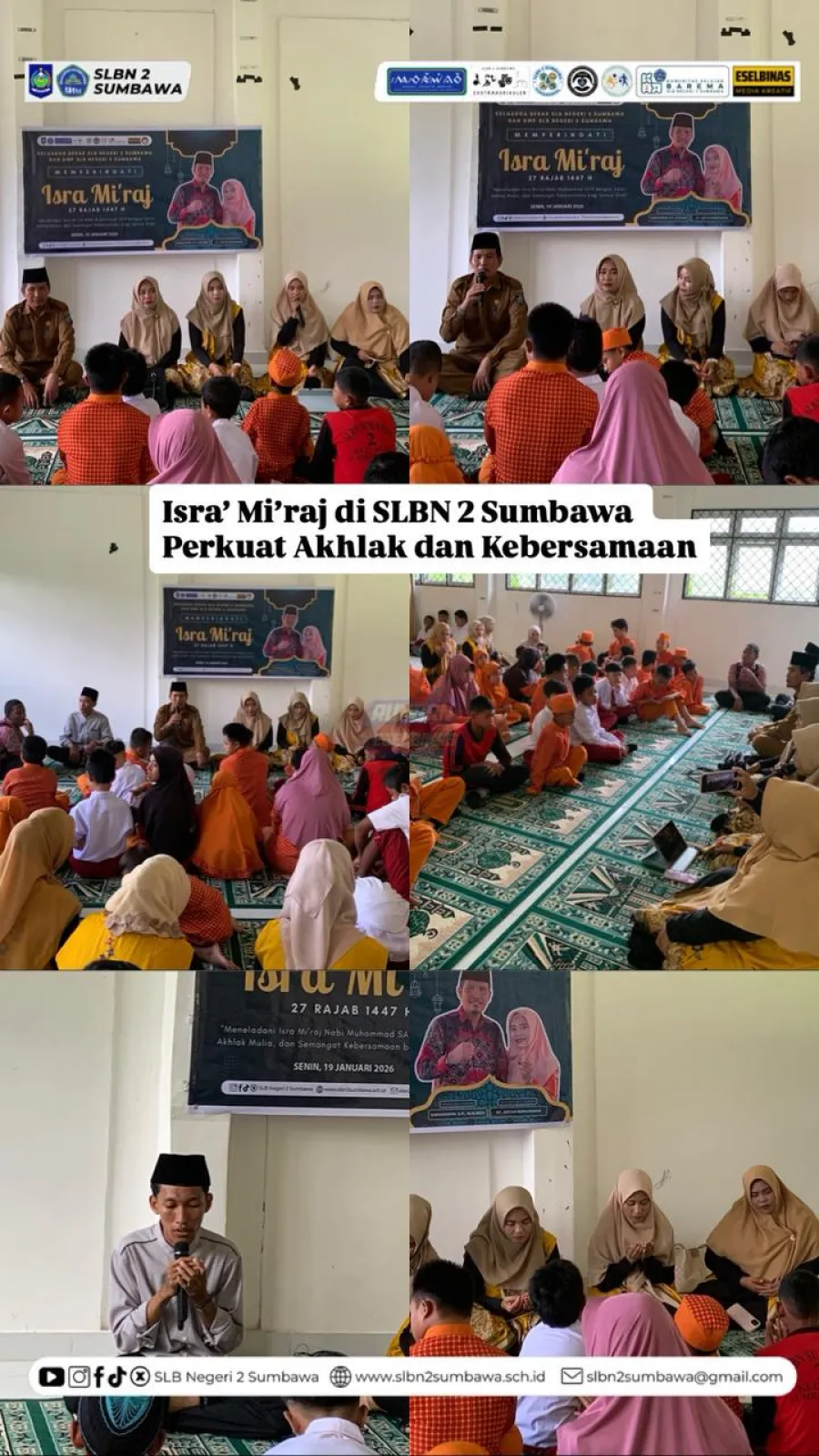 Isra Miraj di SLBN 2 Sumbawa Perkuat Akhlak dan Kebersamaan