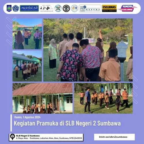 Kegiatan Pramuka di SLB Negeri 2 Sumbawa