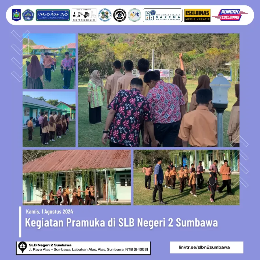 Kegiatan Pramuka di SLB Negeri 2 Sumbawa