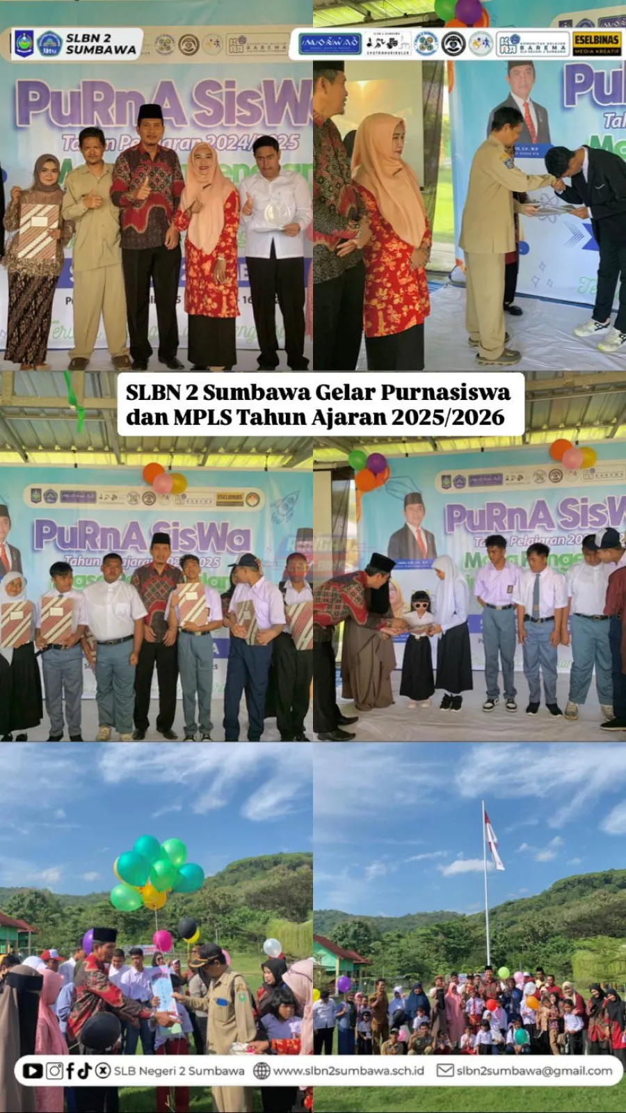 SLBN 2 Sumbawa Gelar Purnasiswa dan MPLS Tahun Ajaran 2025/2026