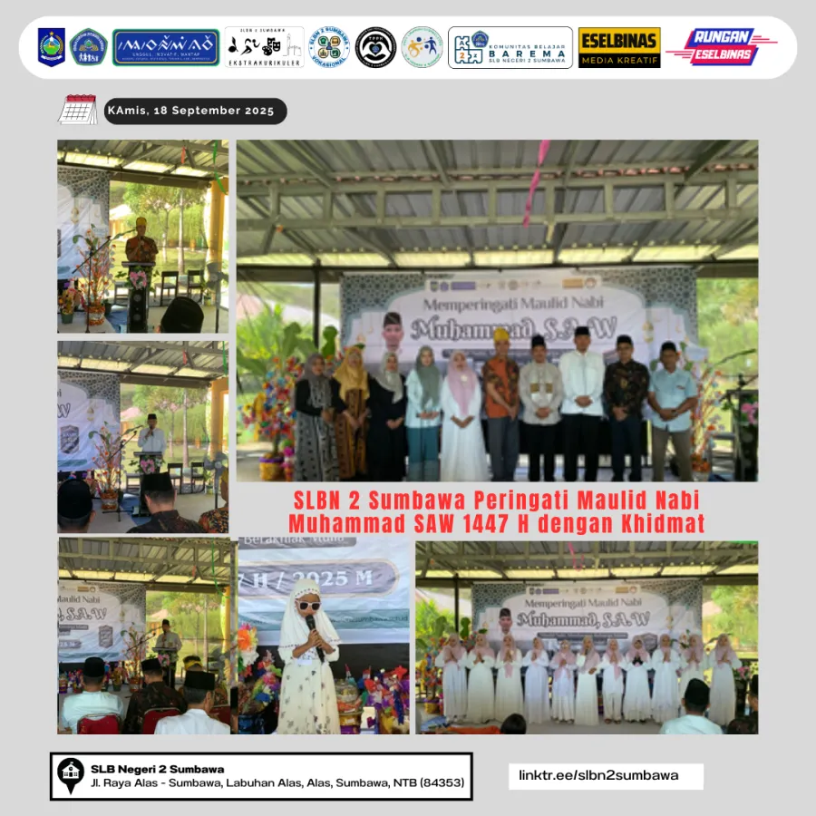 SLBN 2 Sumbawa Peringati Maulid Nabi Muhammad SAW 1447 H dengan Khidmat