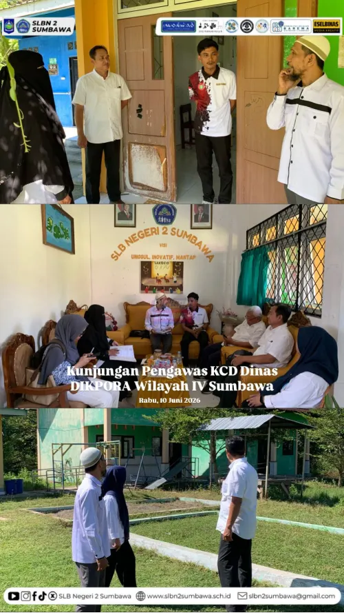 KCD Dikpora Wilayah IV Sumbawa Lakukan Kunjungan ke SLB Negeri 2 Sumbawa