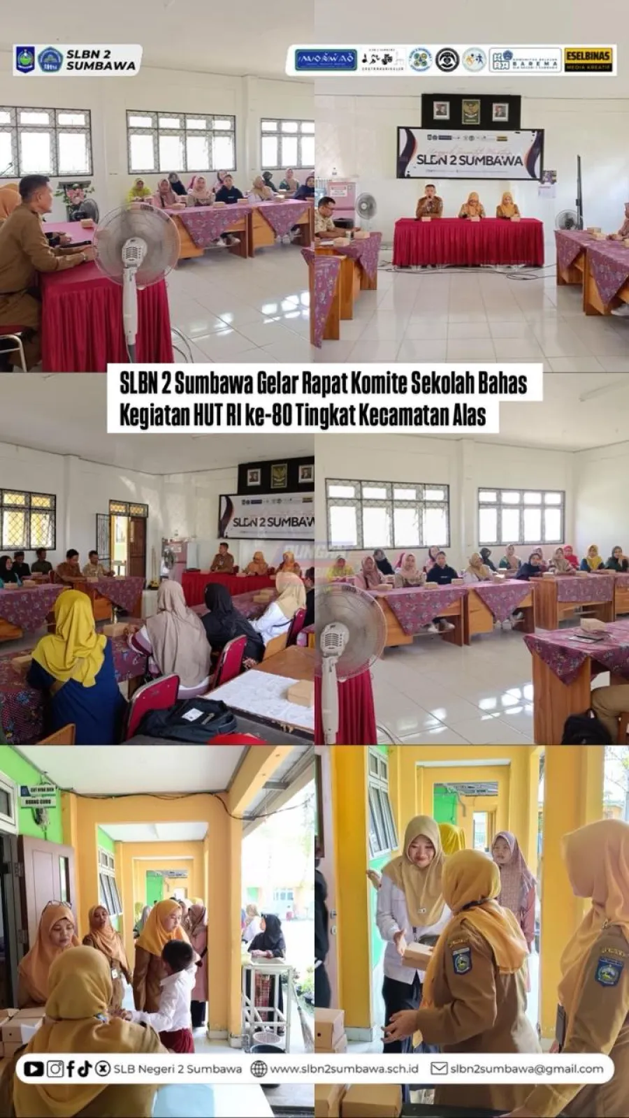 SLBN 2 Sumbawa Gelar Rapat Komite Sekolah Bahas Kegiatan HUT RI ke-80 Tingkat Kecamatan Alas