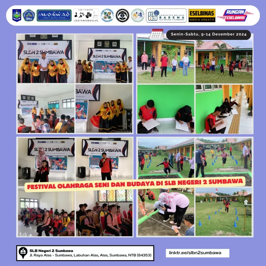 Festival Olahraga Seni dan Budaya di SLB Negeri 2 Sumbawa