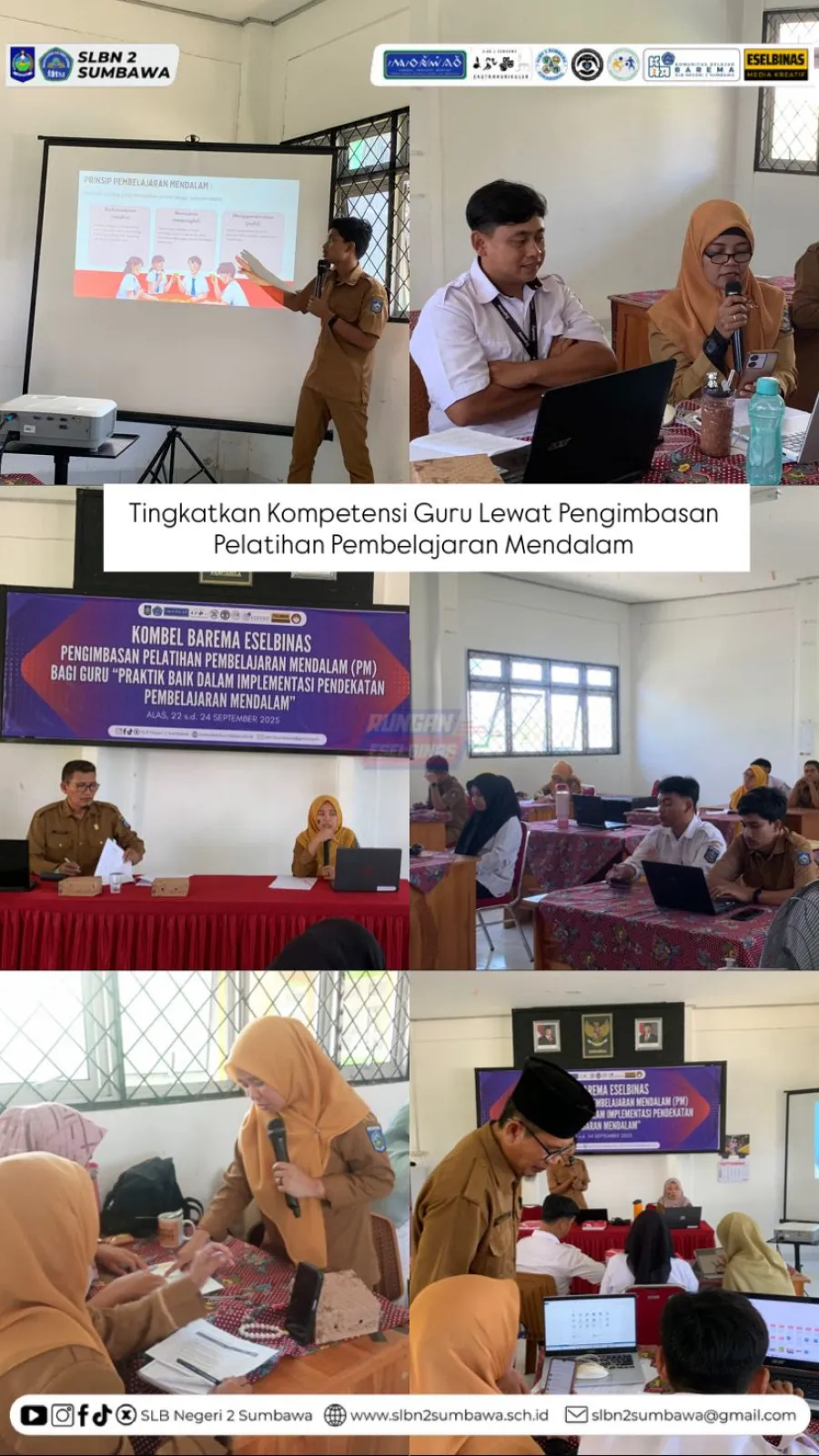 SLBN 2 Sumbawa Tingkatkan Kompetensi Guru Lewat Pengimbasan Pelatihan Pembelajaran Mendalam