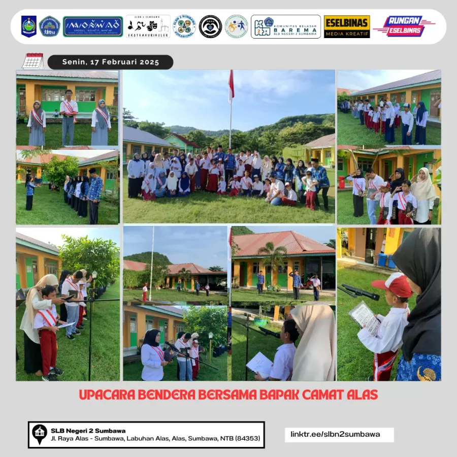 Upacara Bendera Bersama Bapak Camat Alas