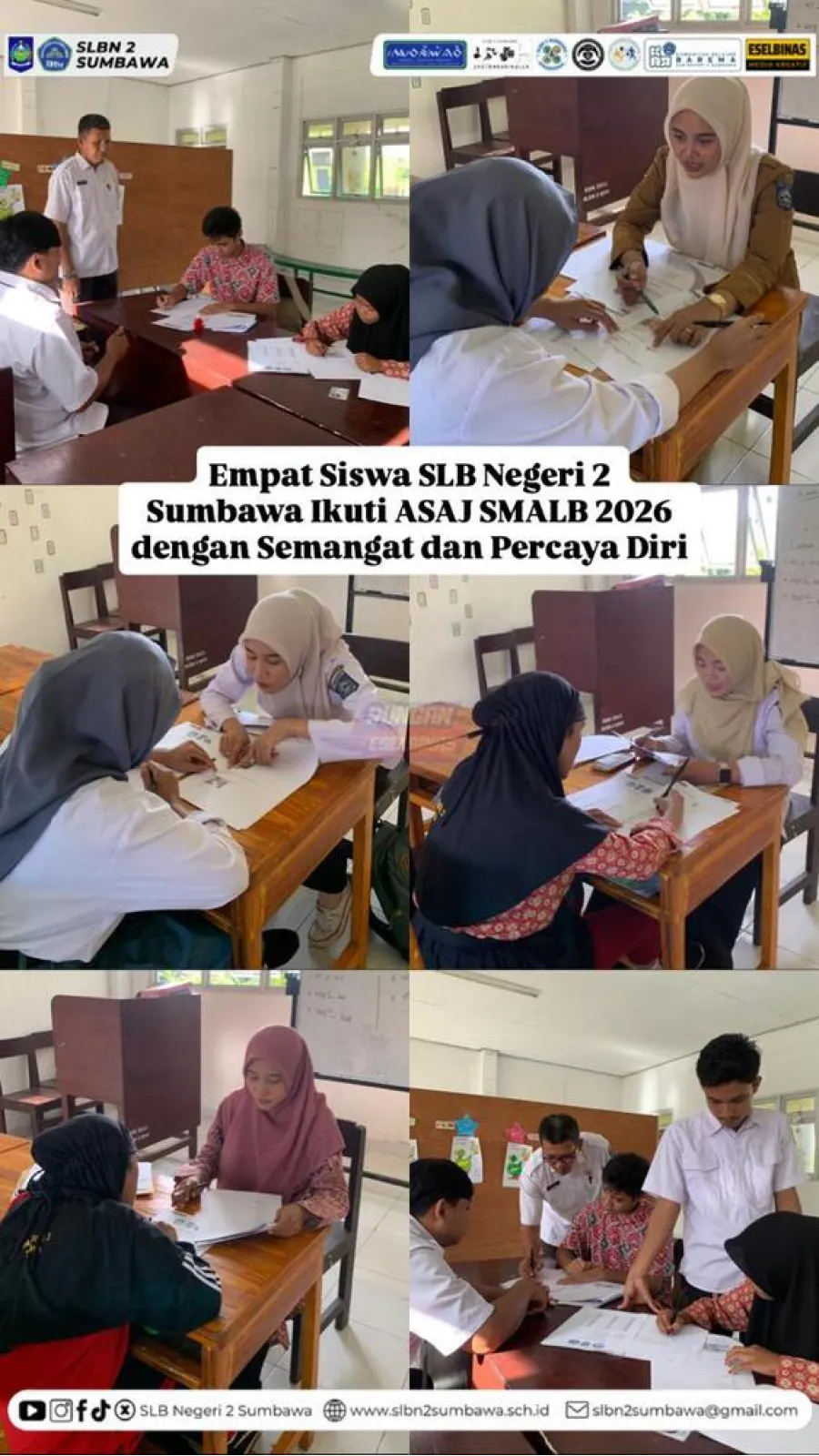 Lima Siswa SLB Negeri 2 Sumbawa Ikuti ASAJ SMALB 2026 dengan Semangat dan Percaya Diri