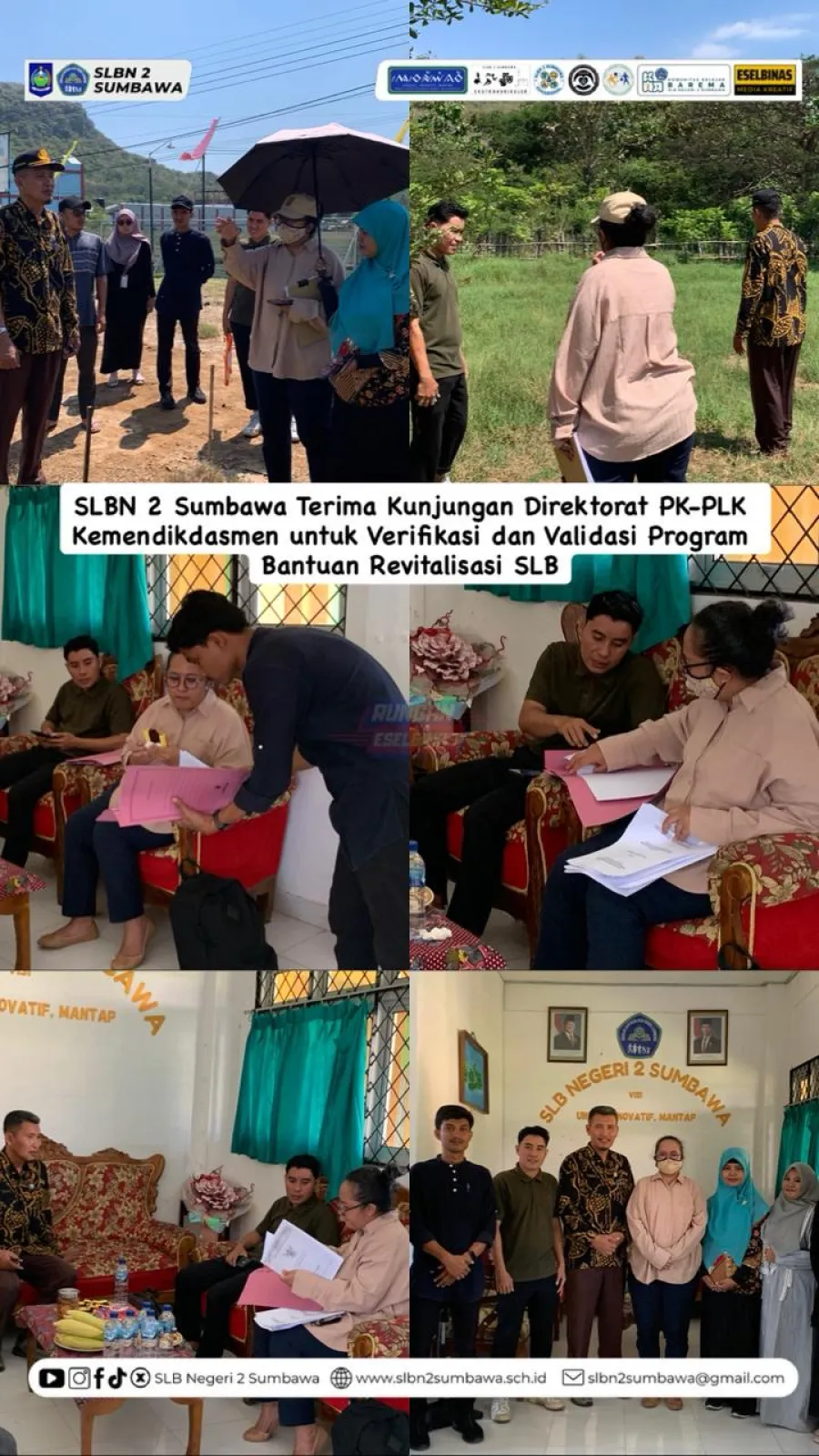 SLBN 2 Sumbawa Terima Kunjungan Direktorat PK-PLK Kemendikdasmen untuk Verifikasi dan Validasi Program Bantuan Revitalisasi SLB